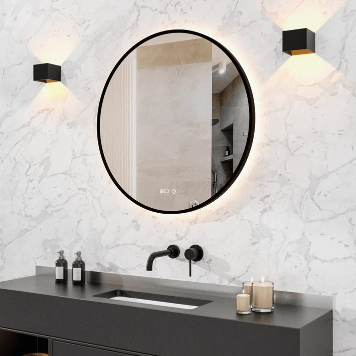 Badeværelsesspejl – 100cm – Sort Ramme
