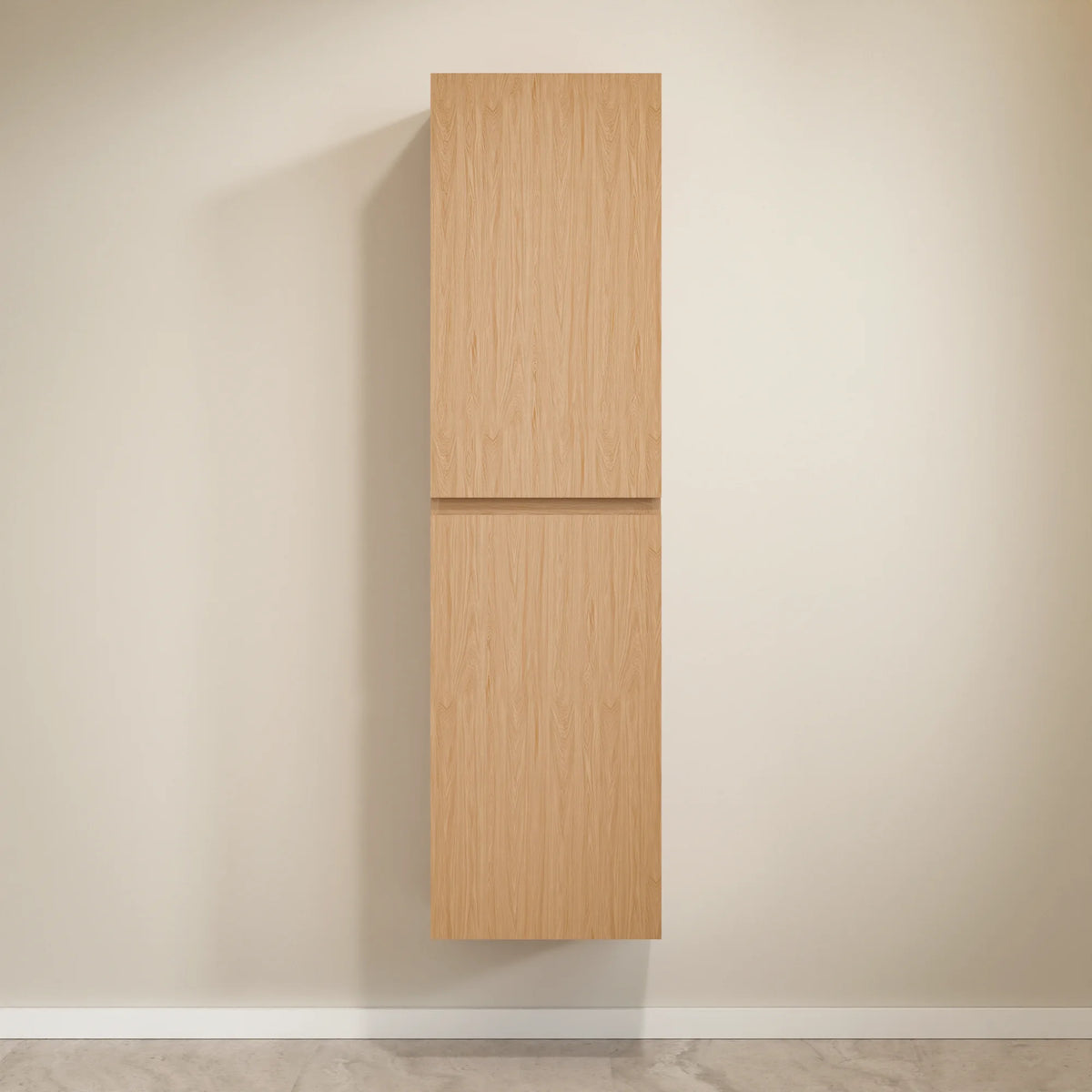 Badeværelsesmøbelsæt Amara – 80 cm – Lys eg – Hvid Vask