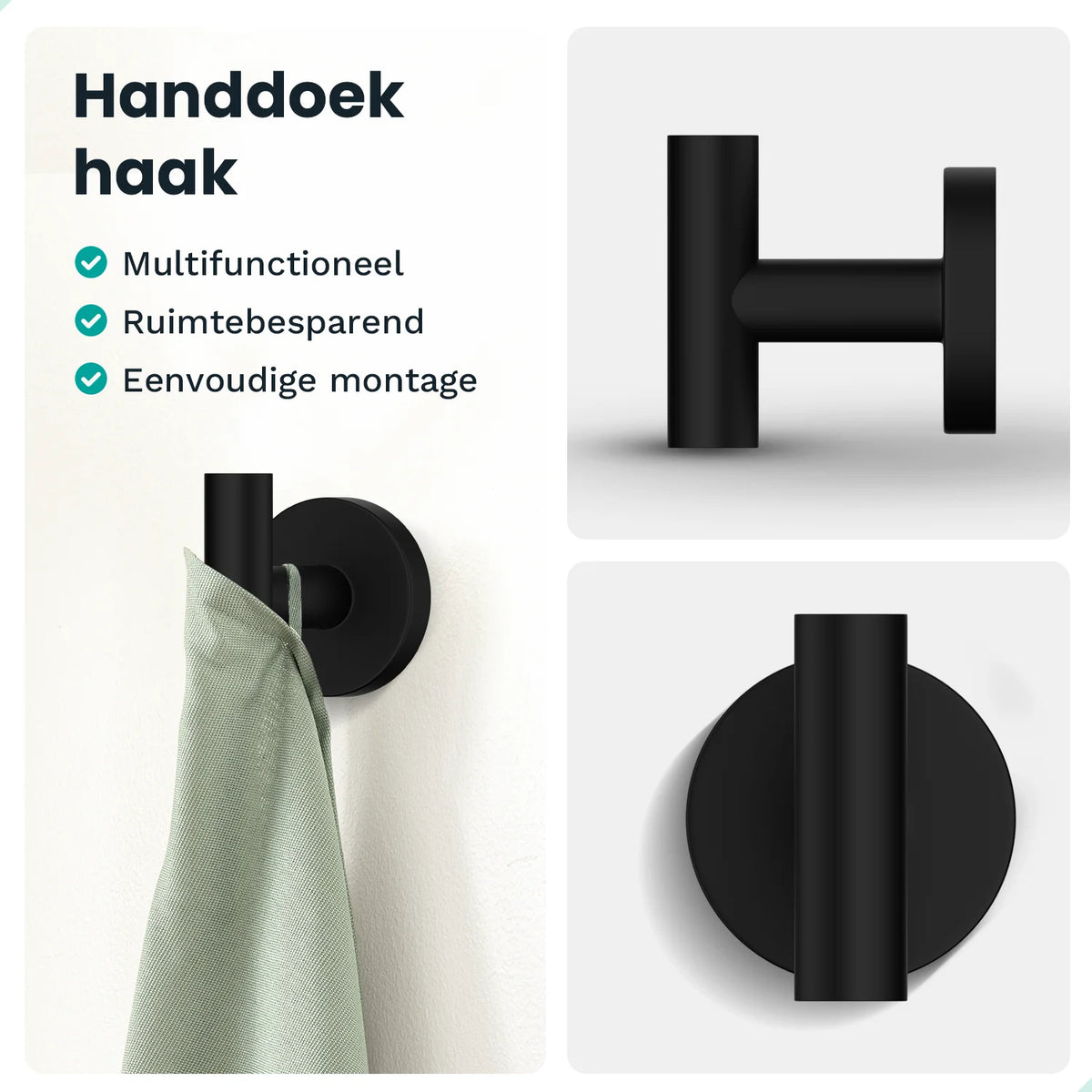Badkameraccessoireset - WC - Zwart