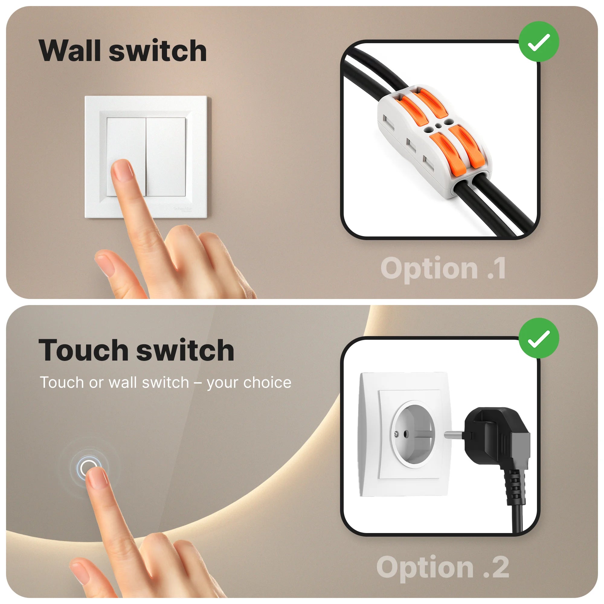 Badeværelsesspejl - 60 cm - Rundt - Rammeløs