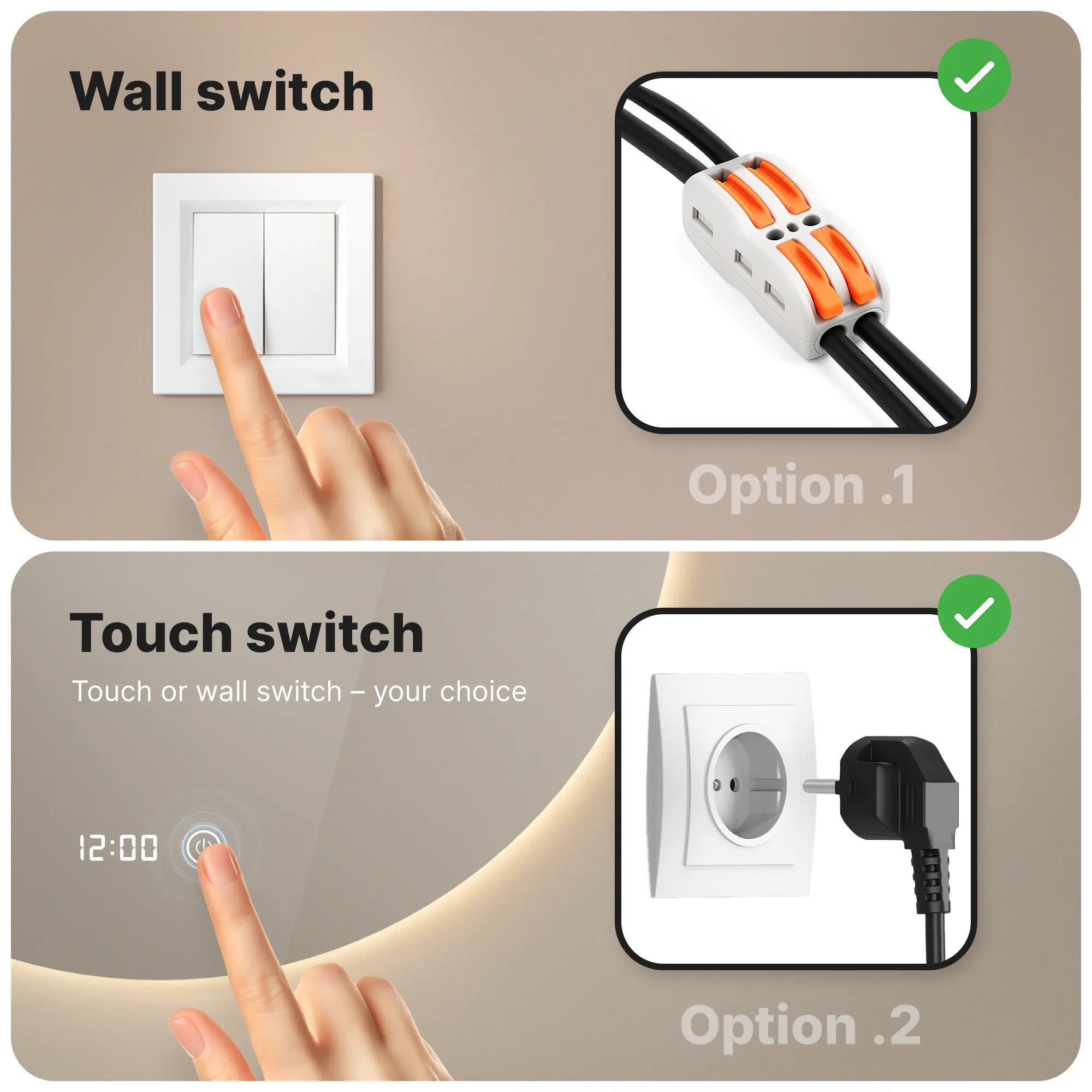 Badeværelsesspejl - 80 cm - Rundt - Rammeløst - Forudbestil
