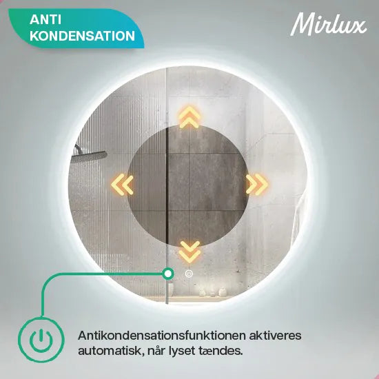 Badeværelsesspejl – 100cm – Rammeløst