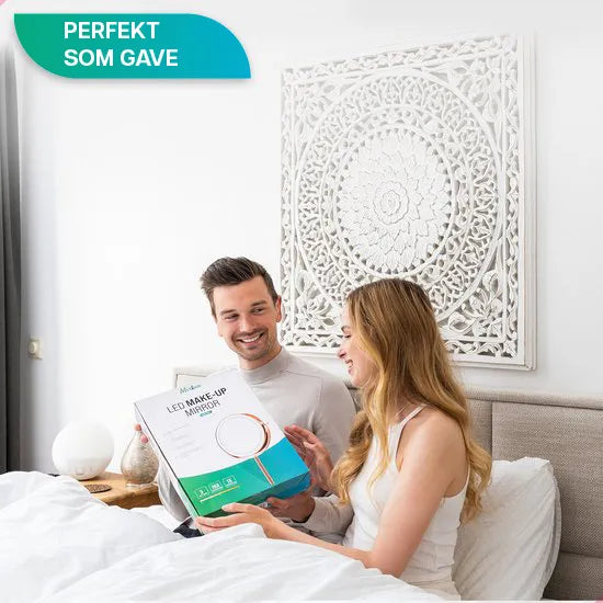 Makeupspejl - Genopladeligt - Rosé - 1-10x Forstørrelse