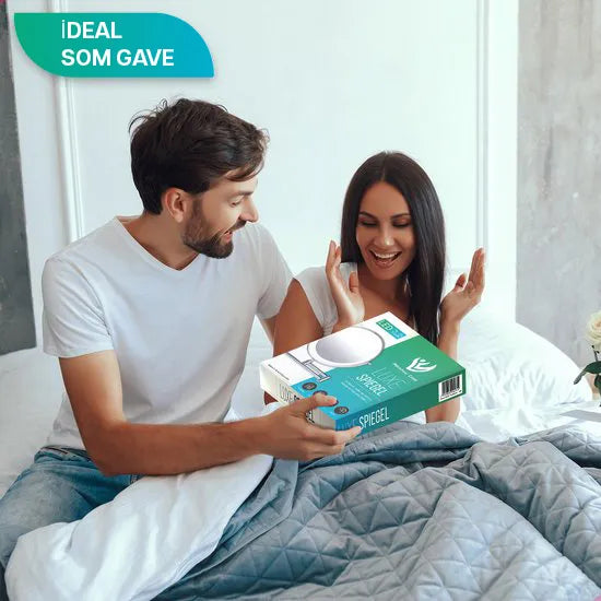 Makeupspejl - Batteri - Krom - 1-5x