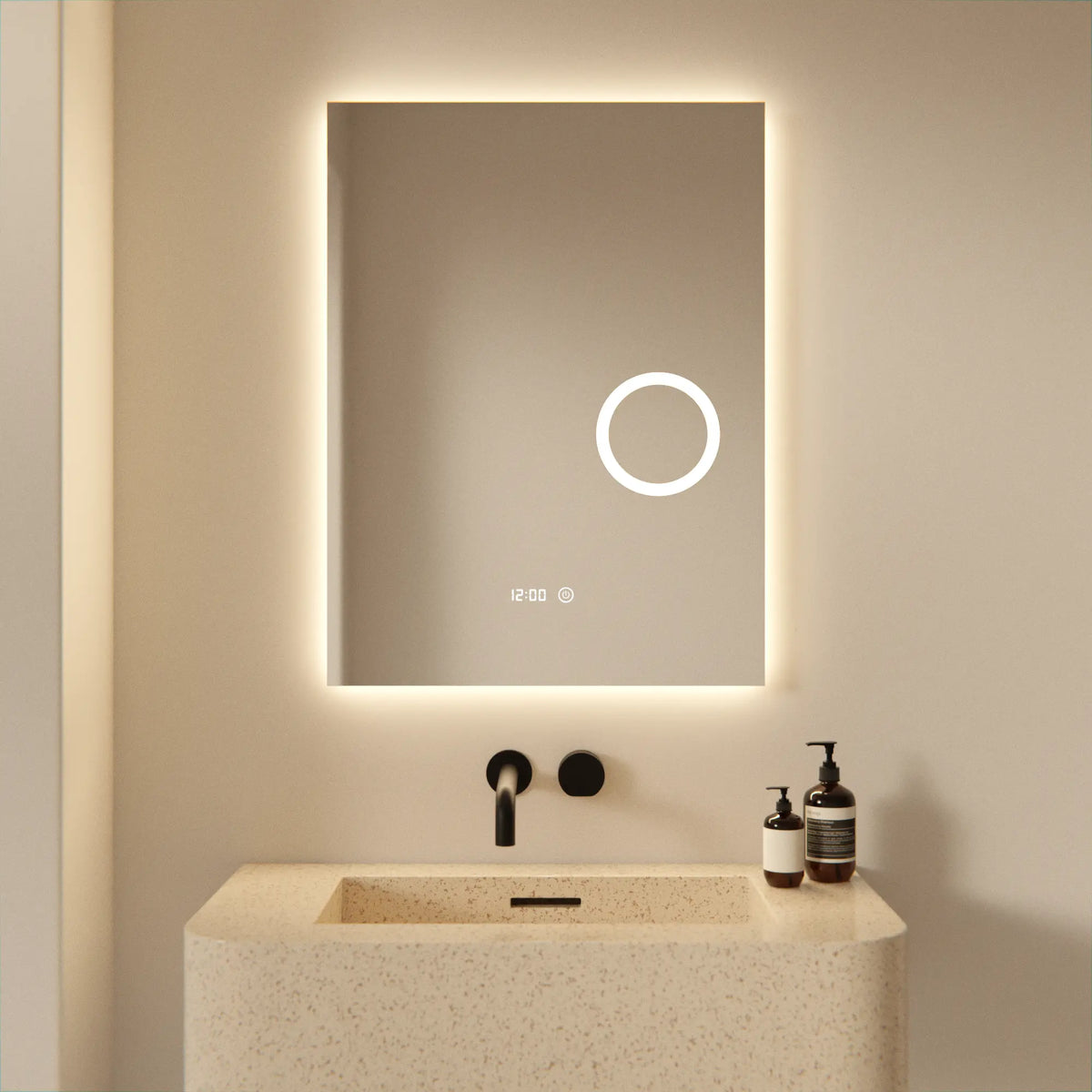Badeværelsesspejl - Rektangel - 60x80 - Rammeløs