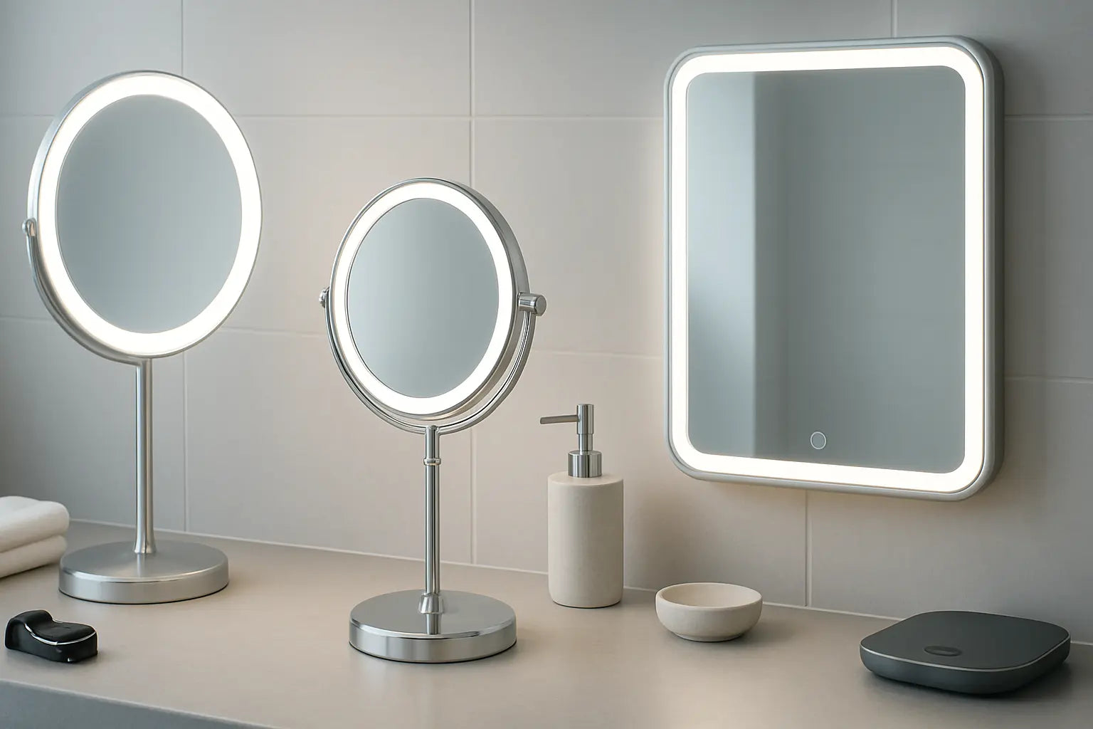 Hvordan vælger du det rigtige spejl til make-up og barbering?