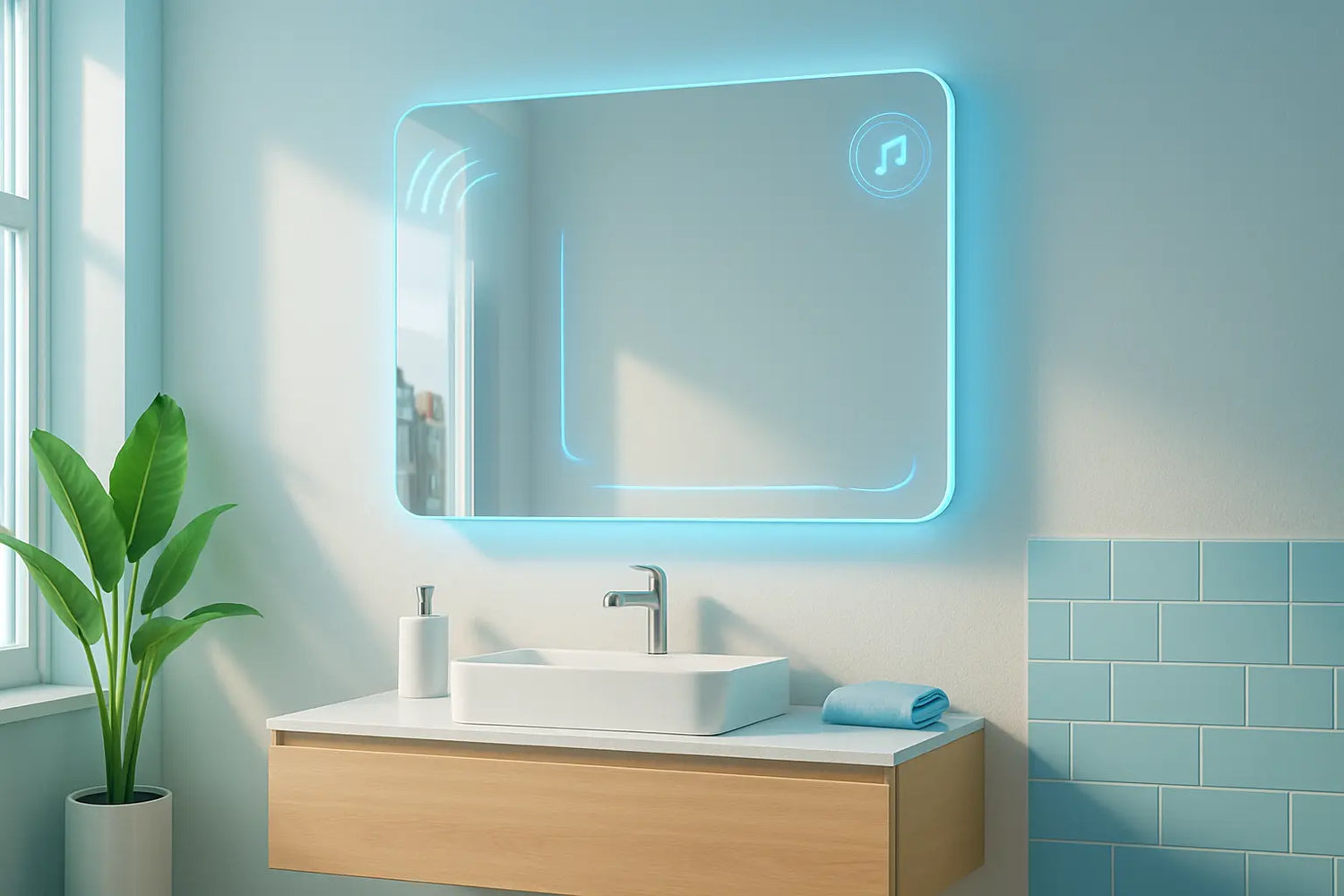 Kan du tage et badeværelsesspejl med Bluetooth-højttaler?