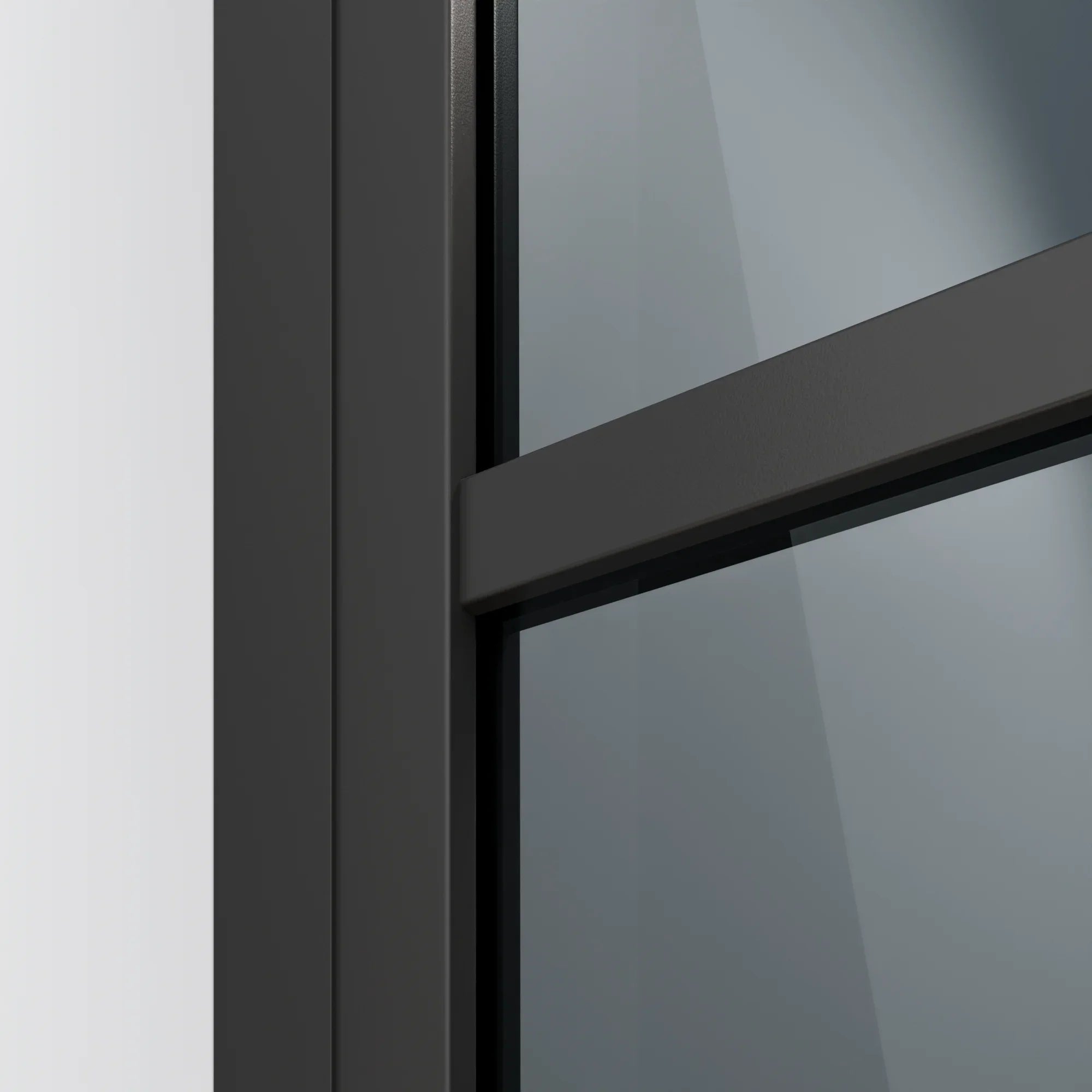 Brusekabine Oris - 90 x 200 - Sort glas - Sort
