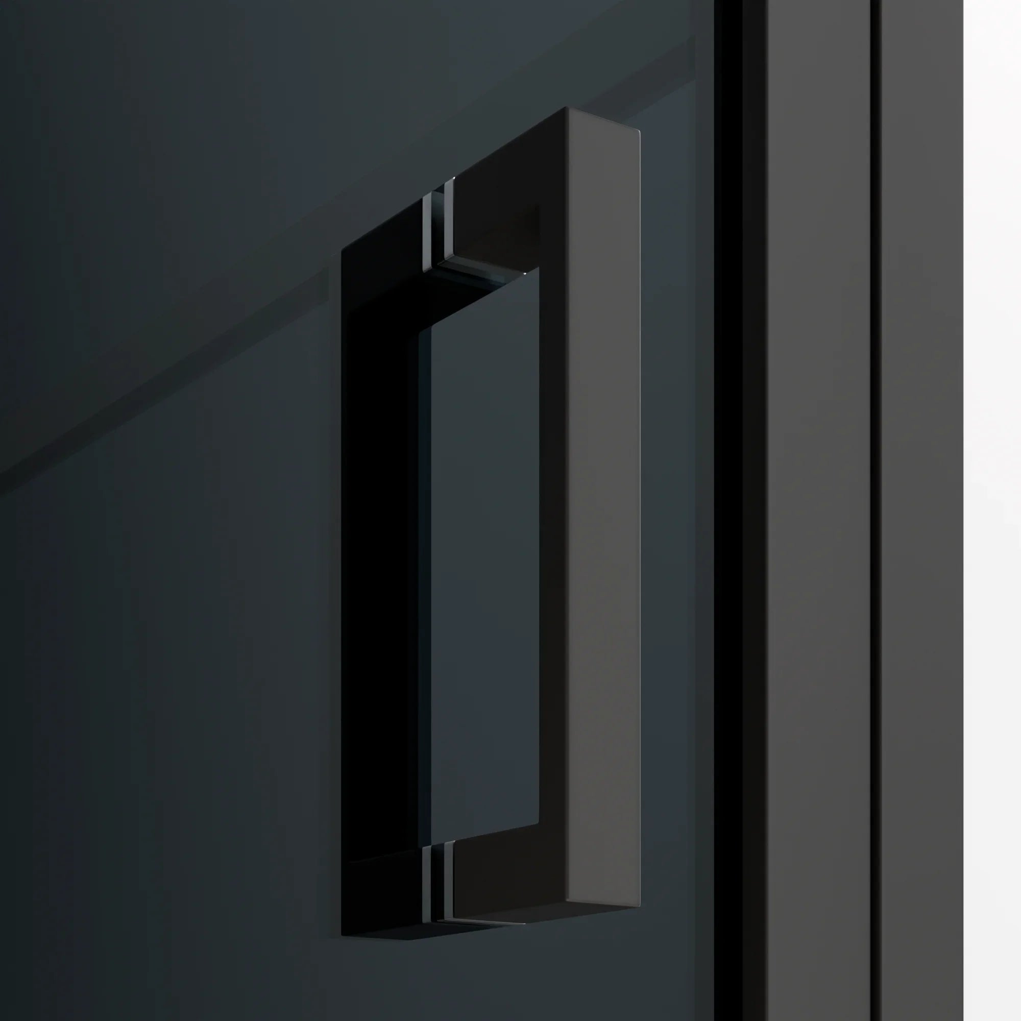 Brusekabine Oris - 90 x 200 - Sort glas - Sort