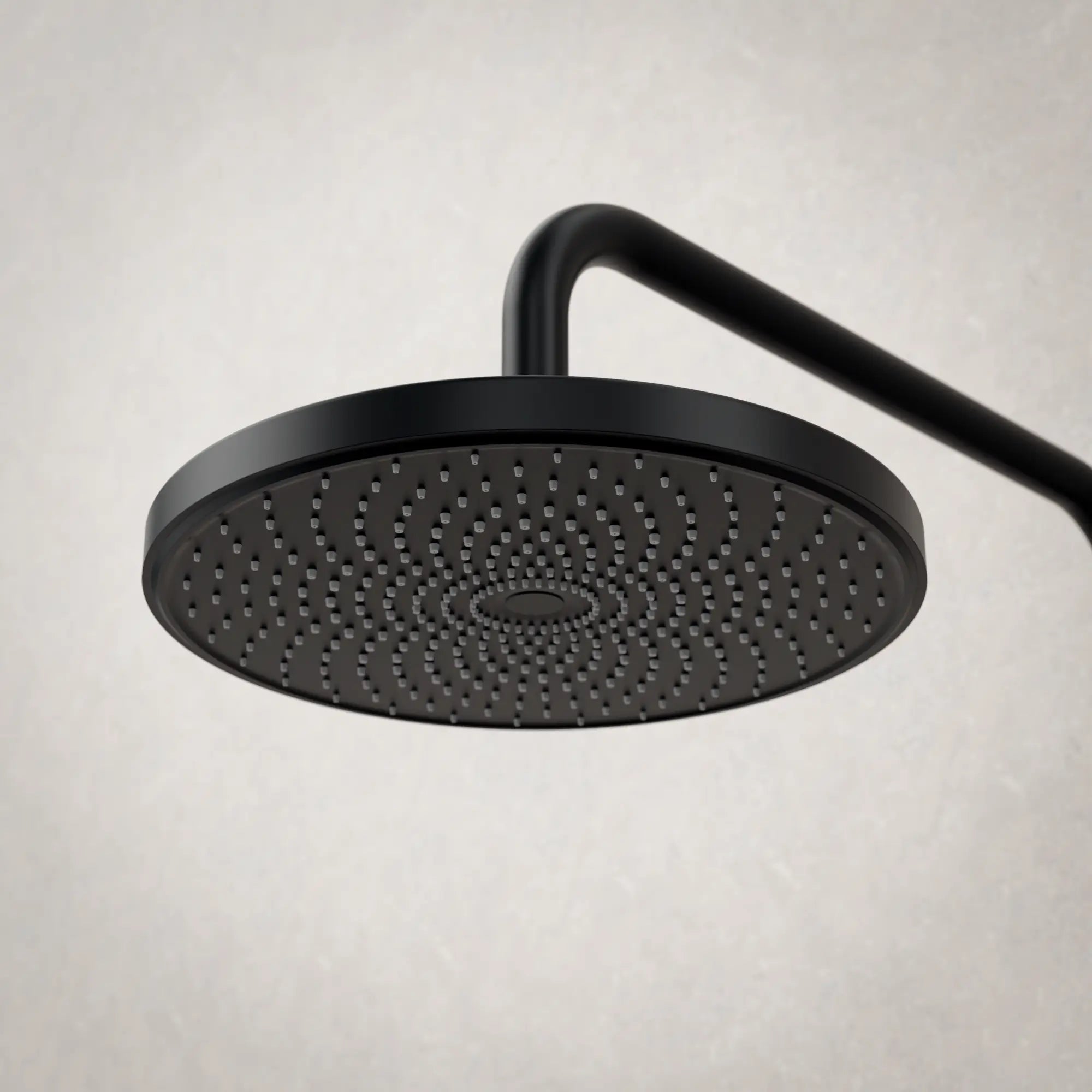 Regnbruser Elin - Mat sort med termostatarmatur - 22 cm - Forudbestil