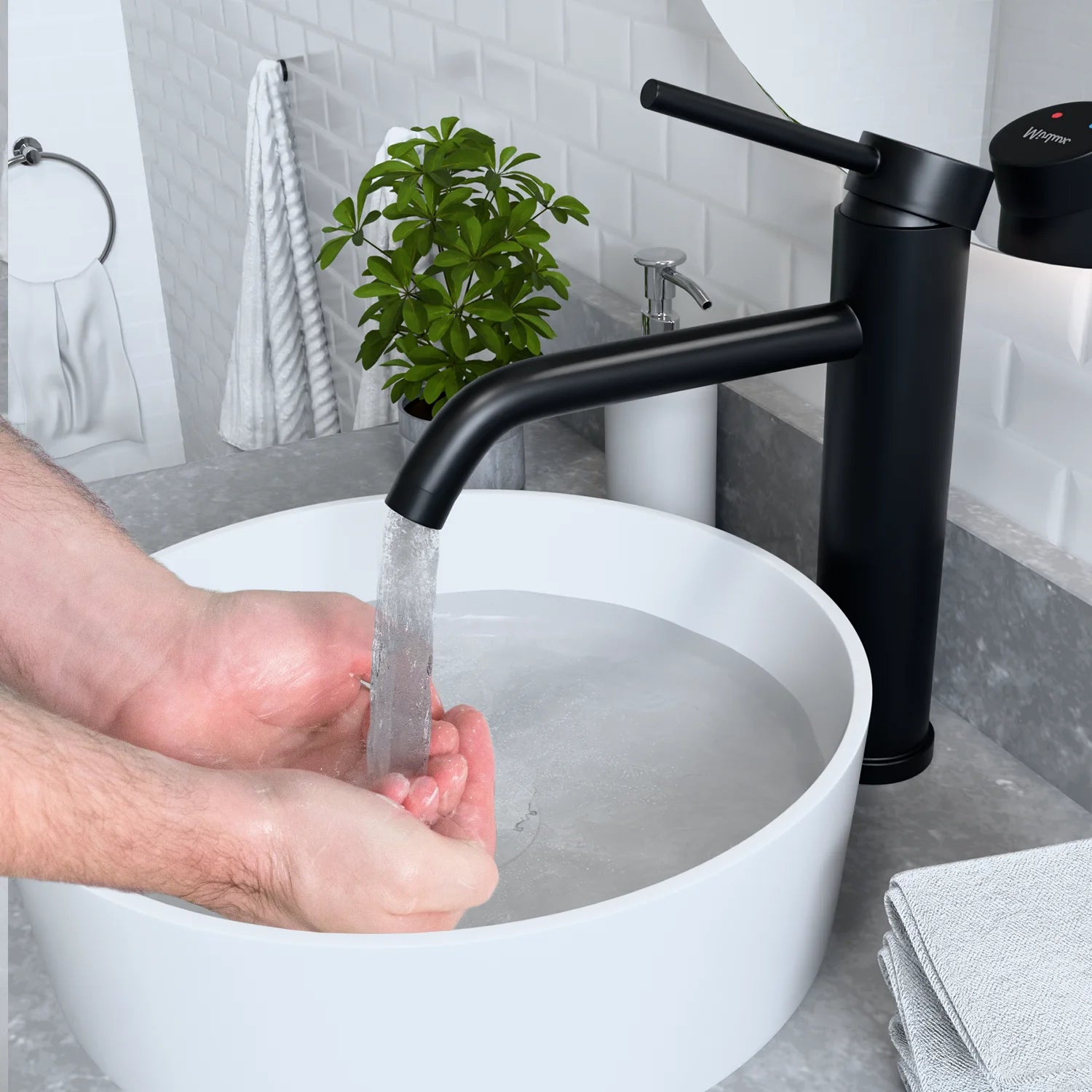 Håndvaskarmatur – WC – Sort [NYX] - Forudbestil