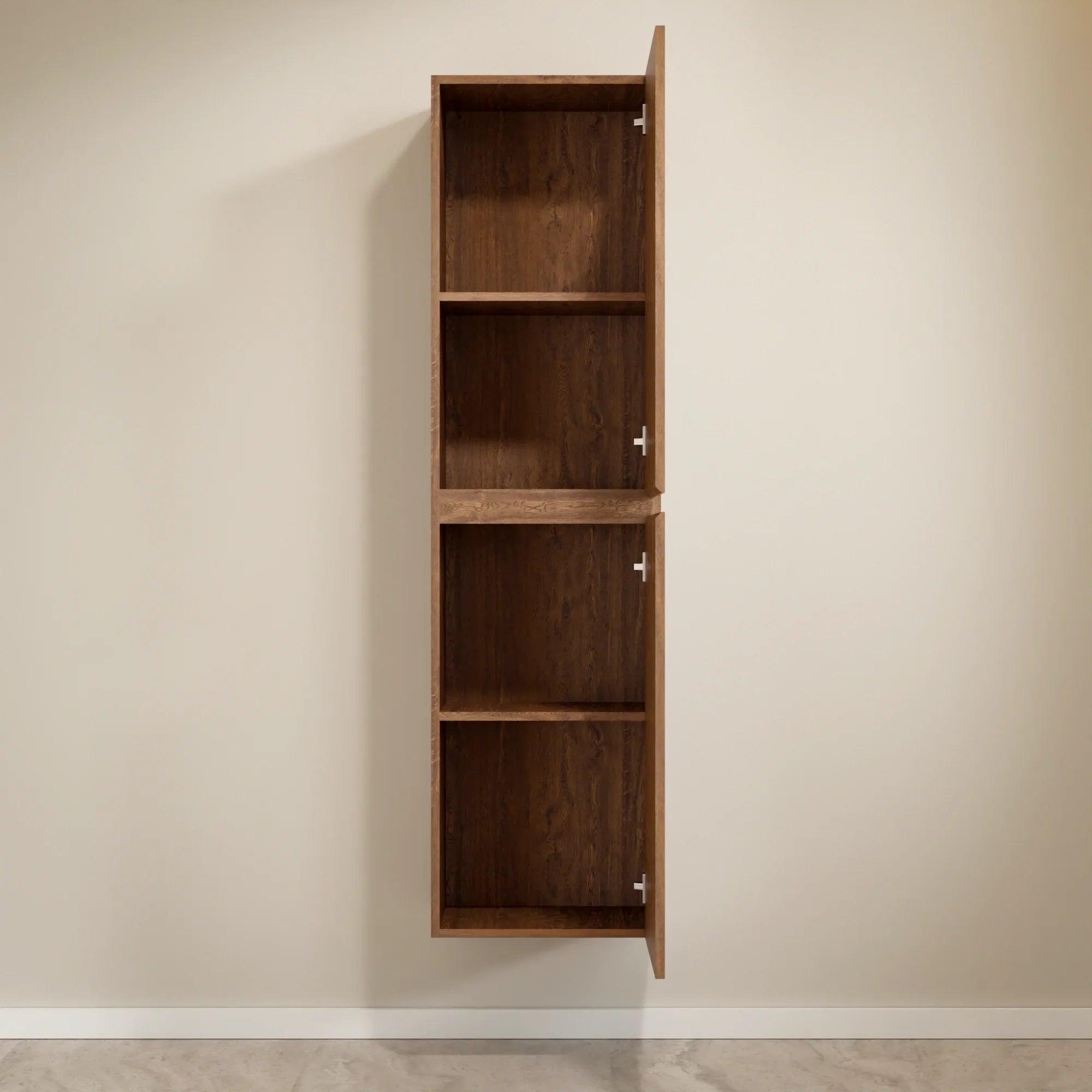 Badeværelsesmøbelsæt Verona – 80 cm – Varm eg – Sort Vask