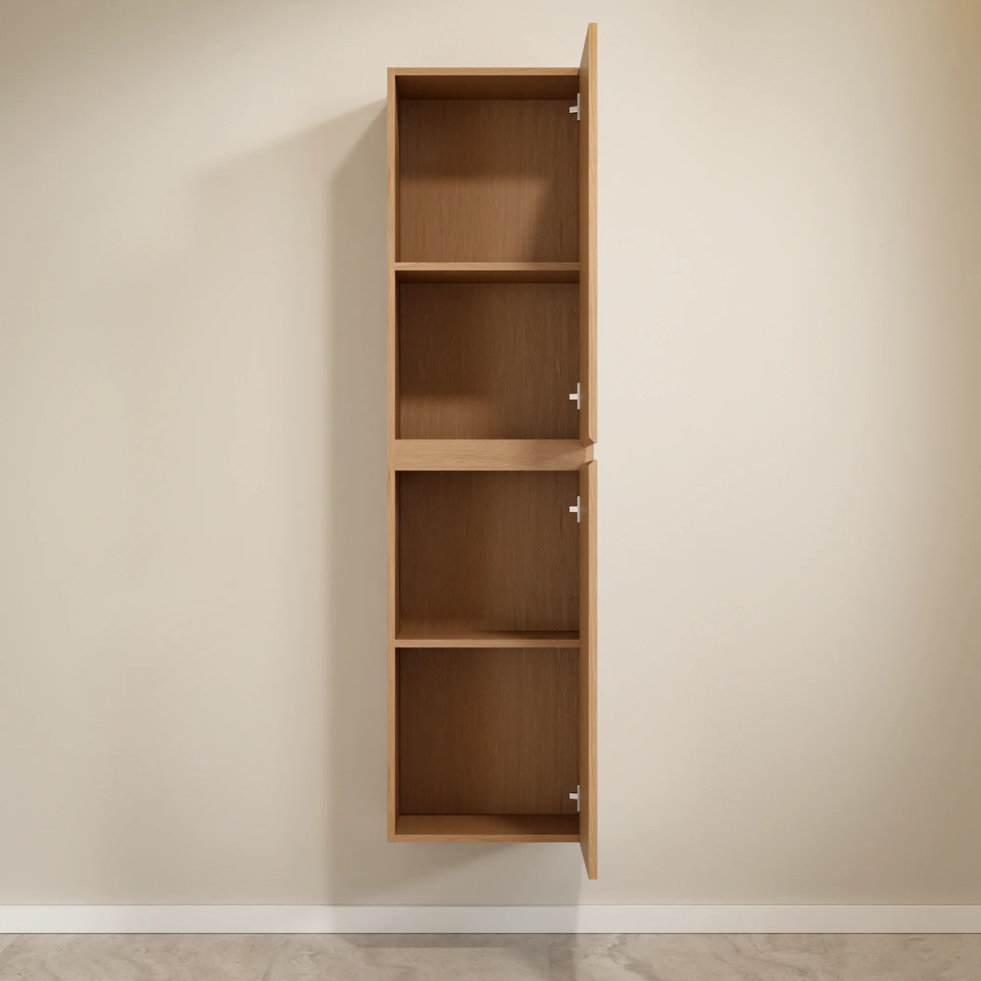 Højskab Ruvo - 150 cm - Lys eg