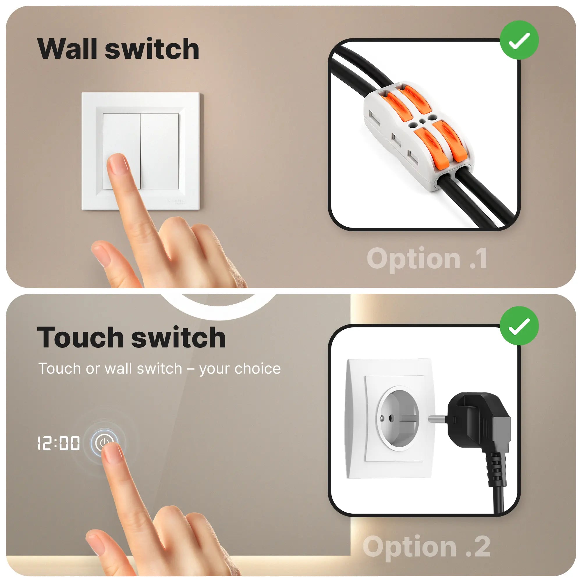 Badeværelsesspejl - Rektangel - 60x80 - Rammeløs