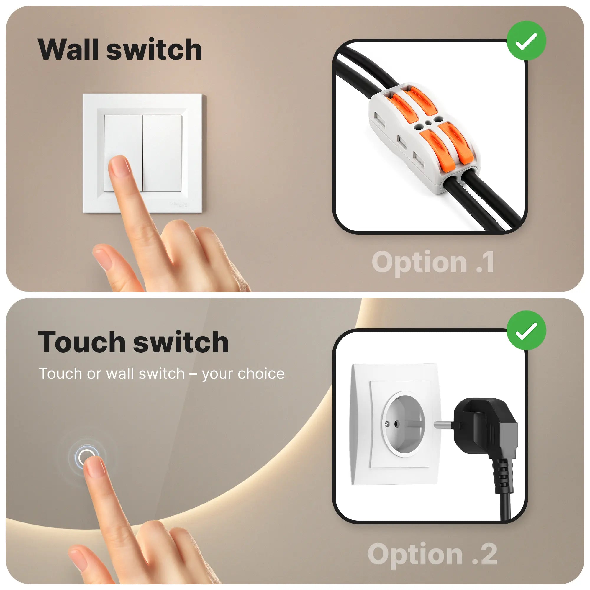 Badeværelsesspejl - 60cm - Rammeløst