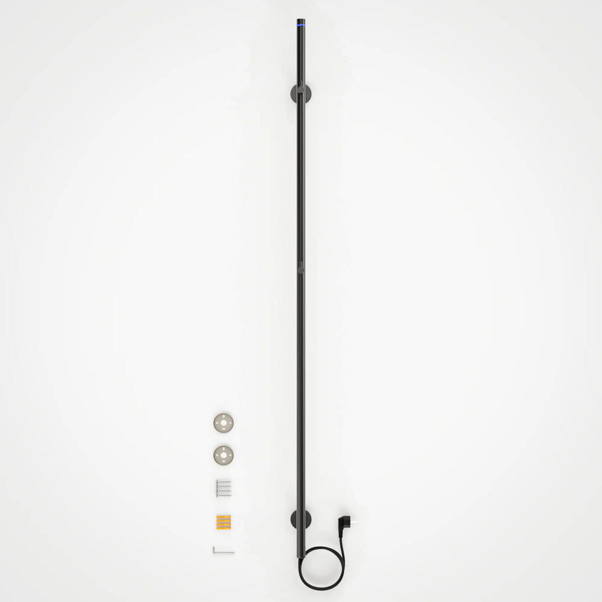 Elektrisk håndklæderadiator - 70 Watt - 150 cm - Gunmetal