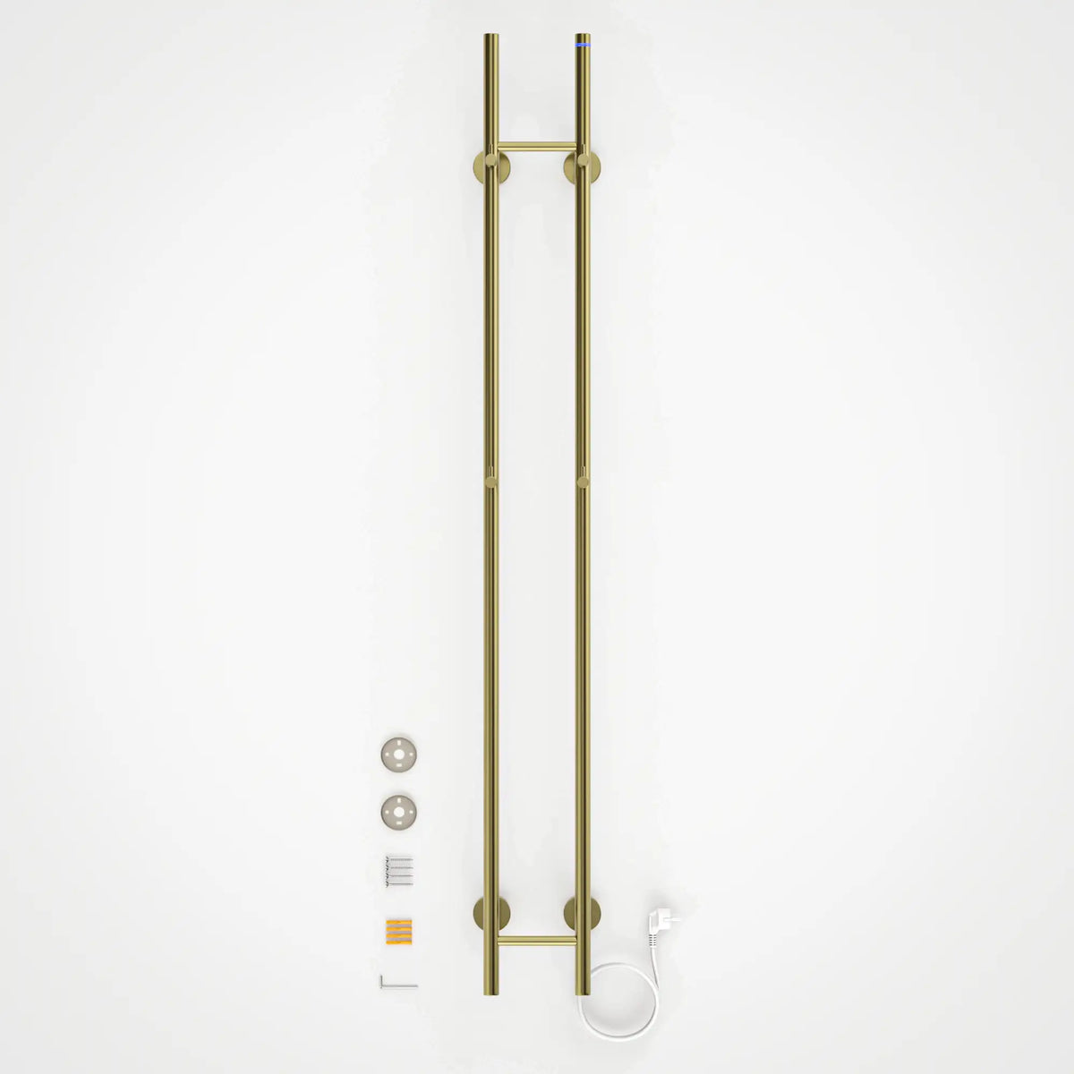 Elektrisk dobbelt stanghåndklæderadiator - 70 Watt - 150x16.8 cm - Guld
