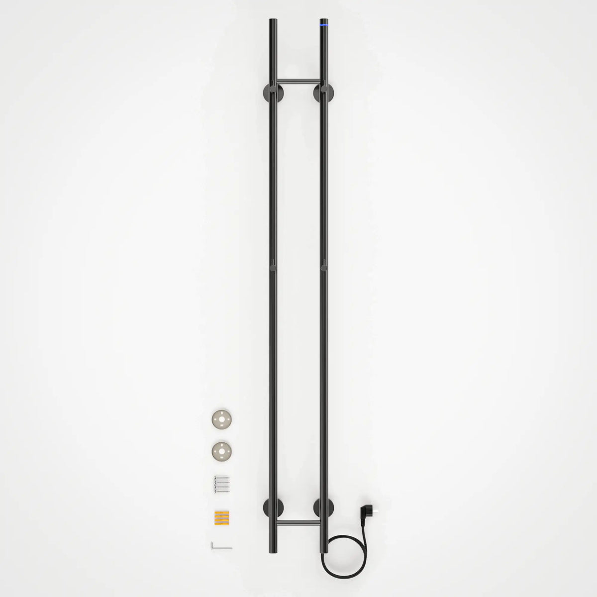 Elektrisk Håndklædetørrer Dobbelt - 70 watt - 150x16.8 cm - Gunmetal