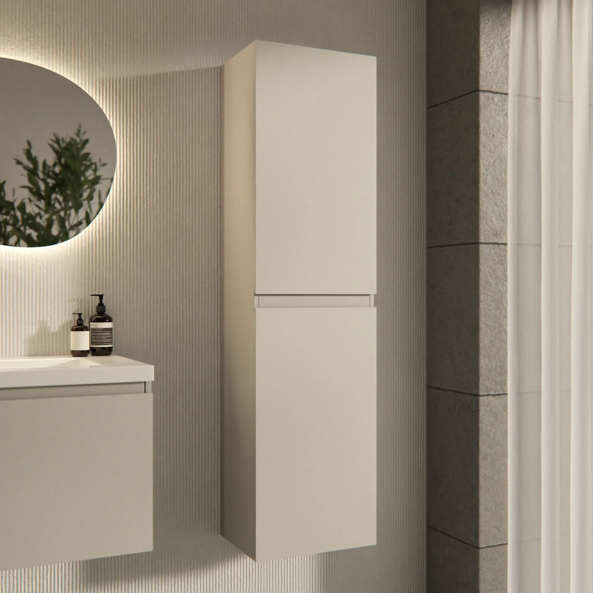 Badeværelsesmøbel Ruvo - 150 cm - Taupe