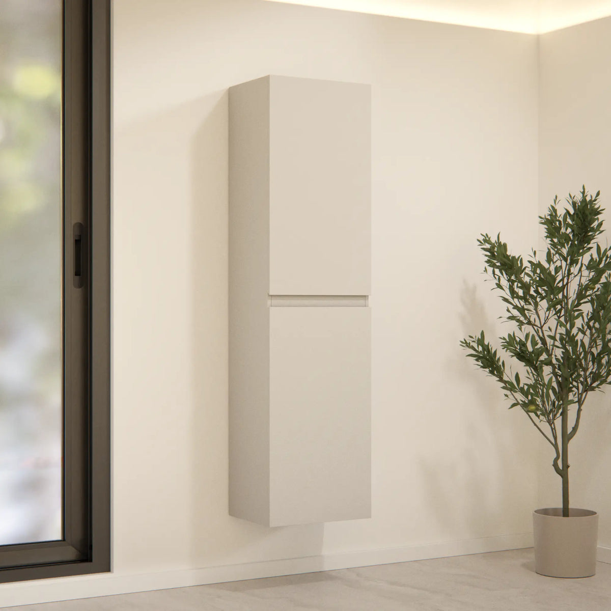 Badeværelsesmøbel Ruvo - 150 cm - Taupe
