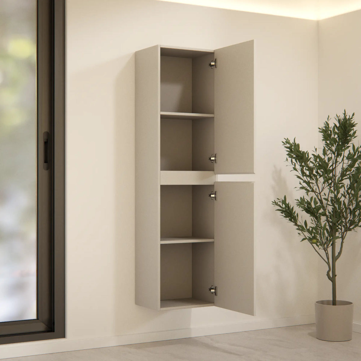 Badeværelsesmøbel Ruvo - 150 cm - Taupe