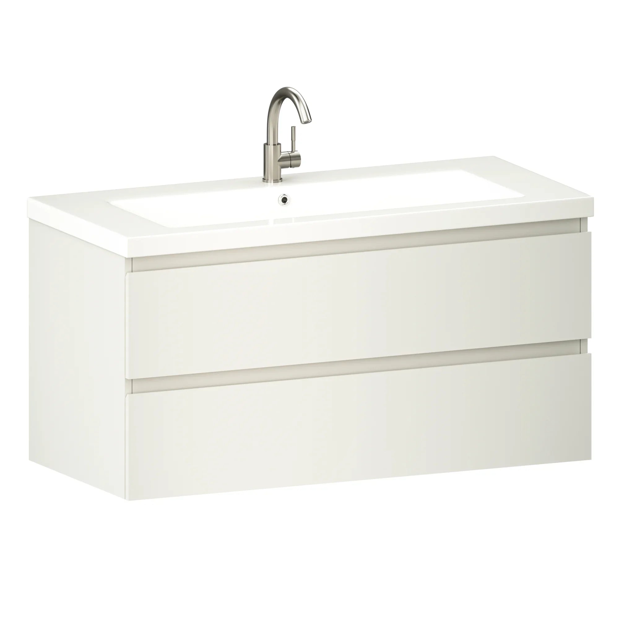 Badeværelsesmøbel Sena - 100cm - Hvid - Vask hvid