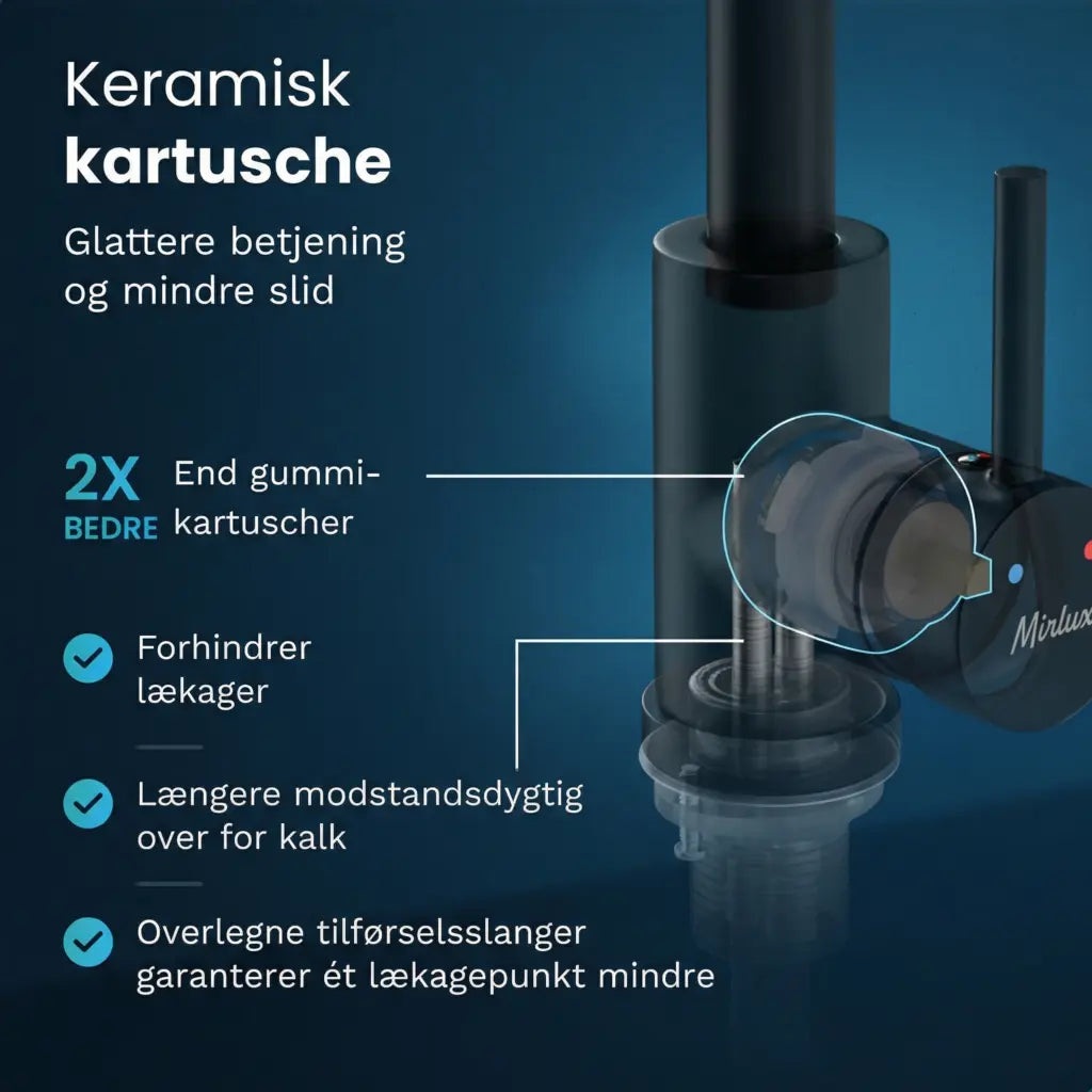 Håndvaskarmatur – WC – Sort [KALLISTA]