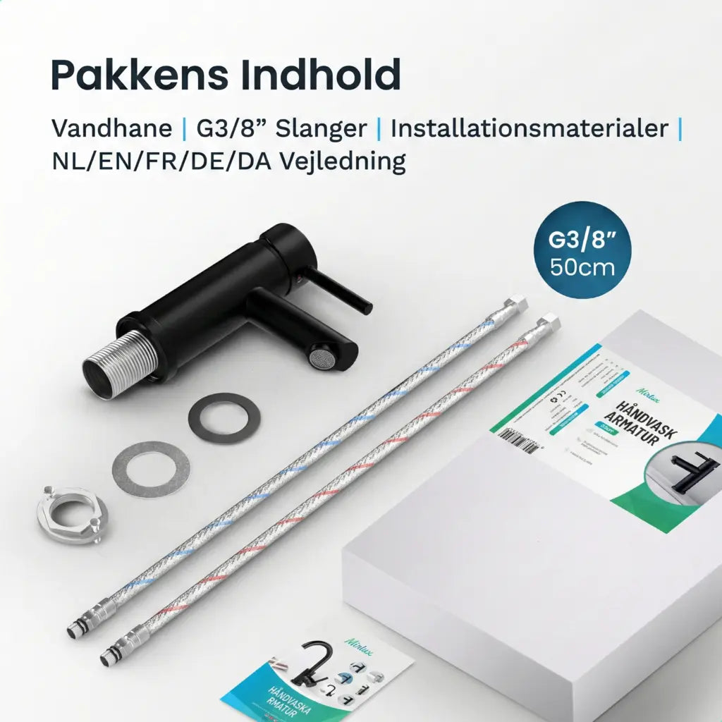 Håndvaskarmatur – WC – Sort [ZOE]