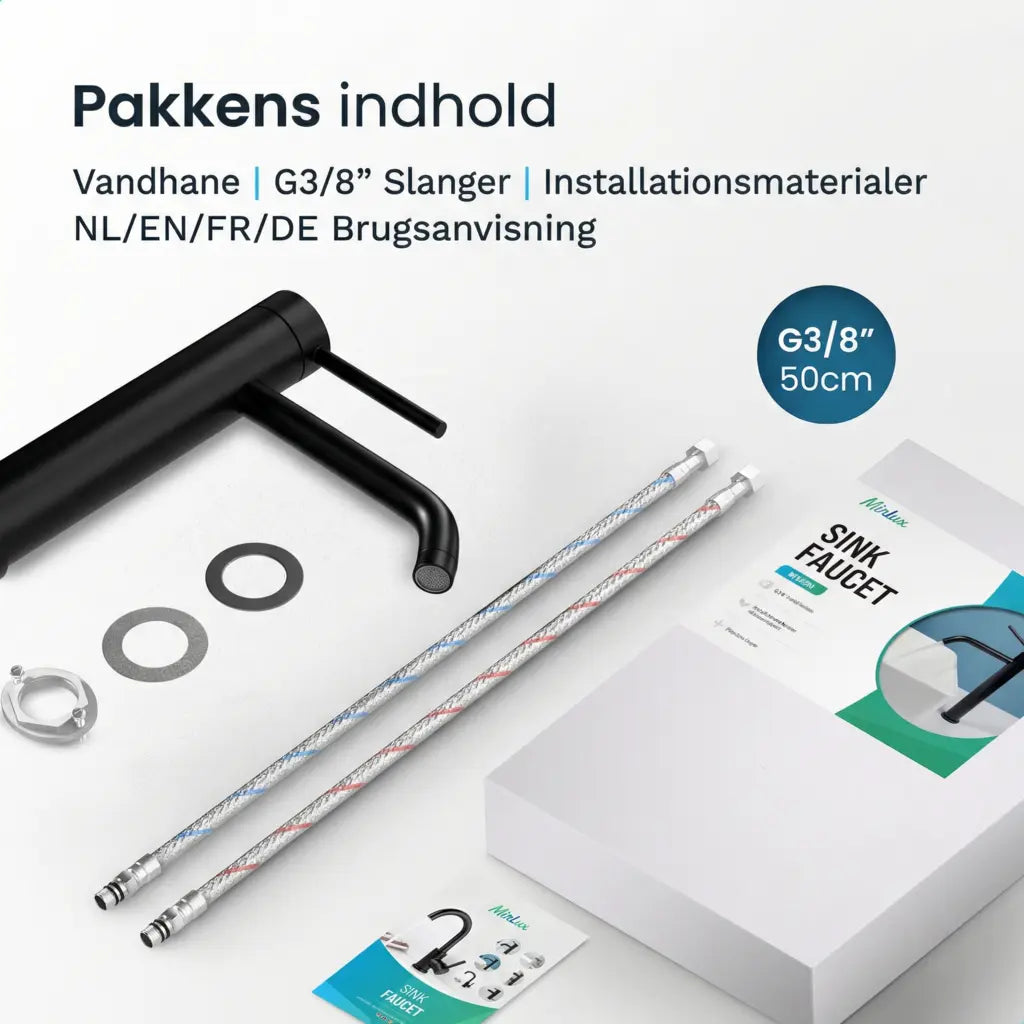 Håndvaskarmatur – WC – Sort [NYX] - Forudbestil