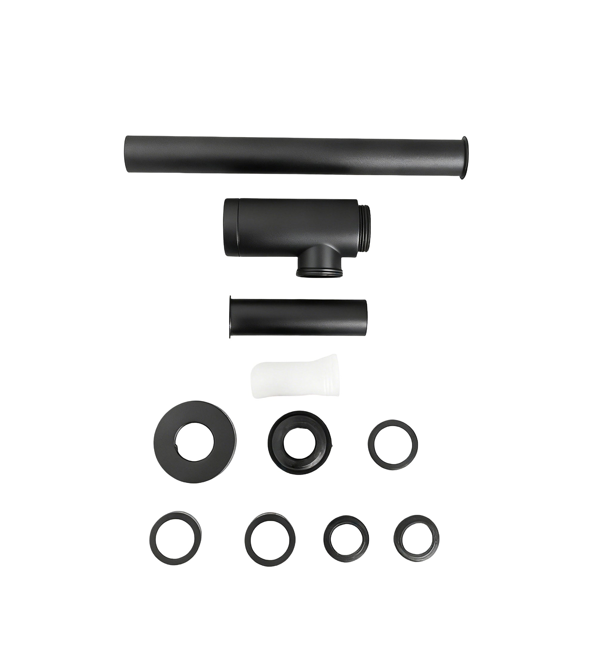 vandlåse - 44 mm - Mat sort