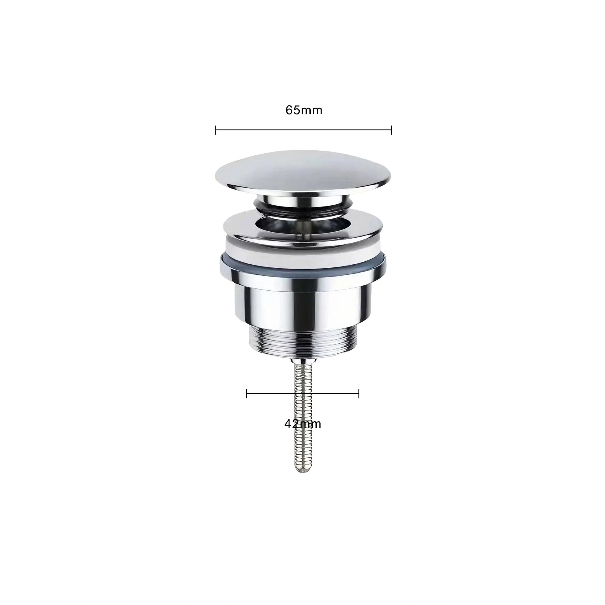 Afløbssæt i krom – clickwaste bundprop – sifon –