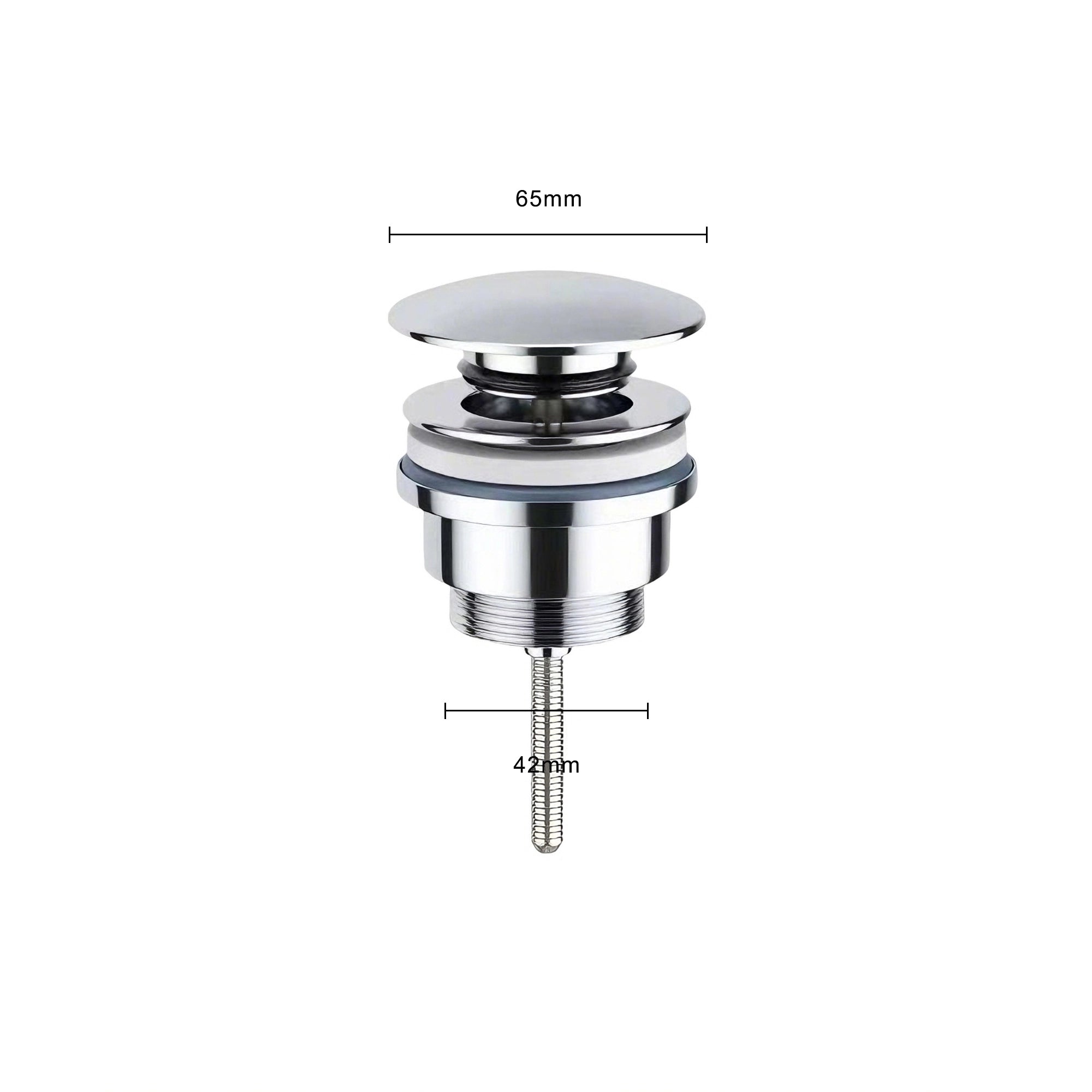 Afløbsprop til håndvask Clickwaste - 42 mm - Krom - Forudbestillung
