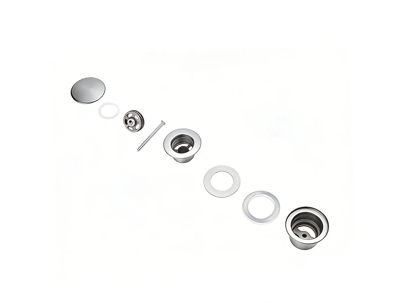 Afløbsprop til håndvask Clickwaste - 42 mm - Kromlung